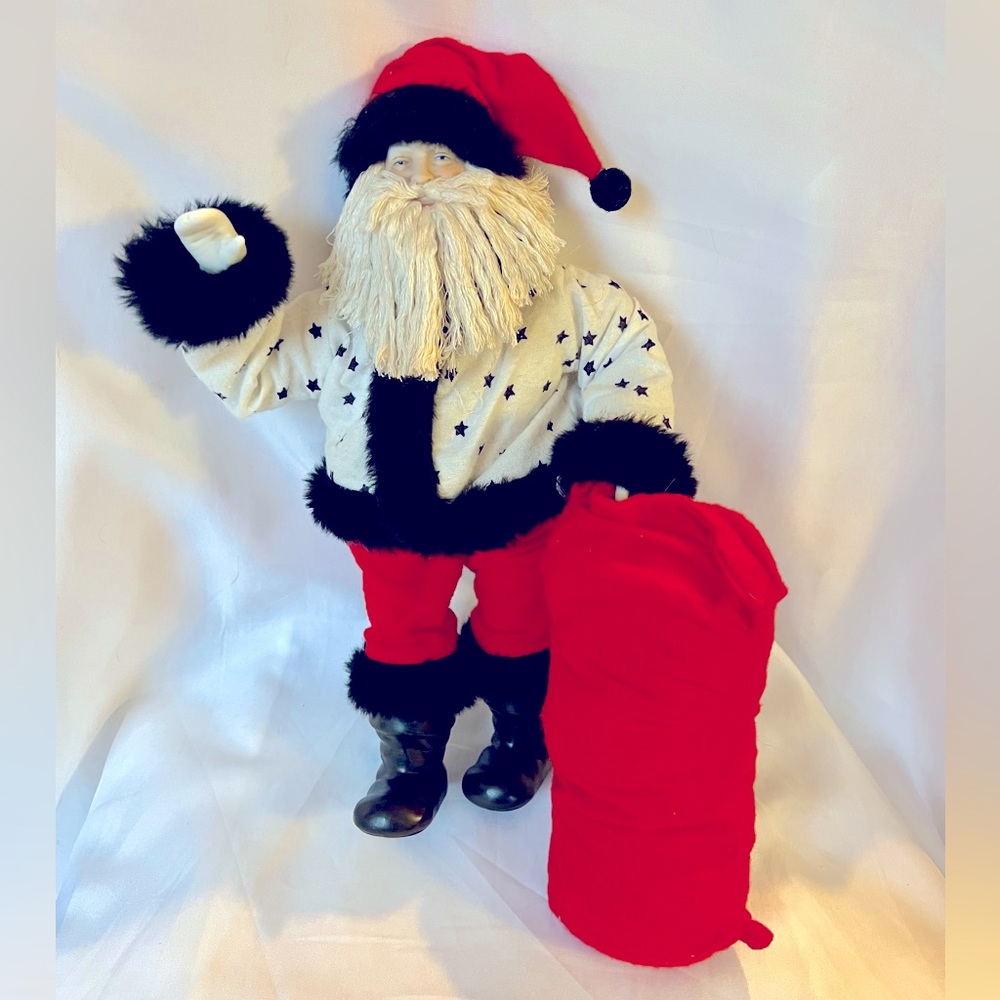 Vintage Porcelain Santa Doll